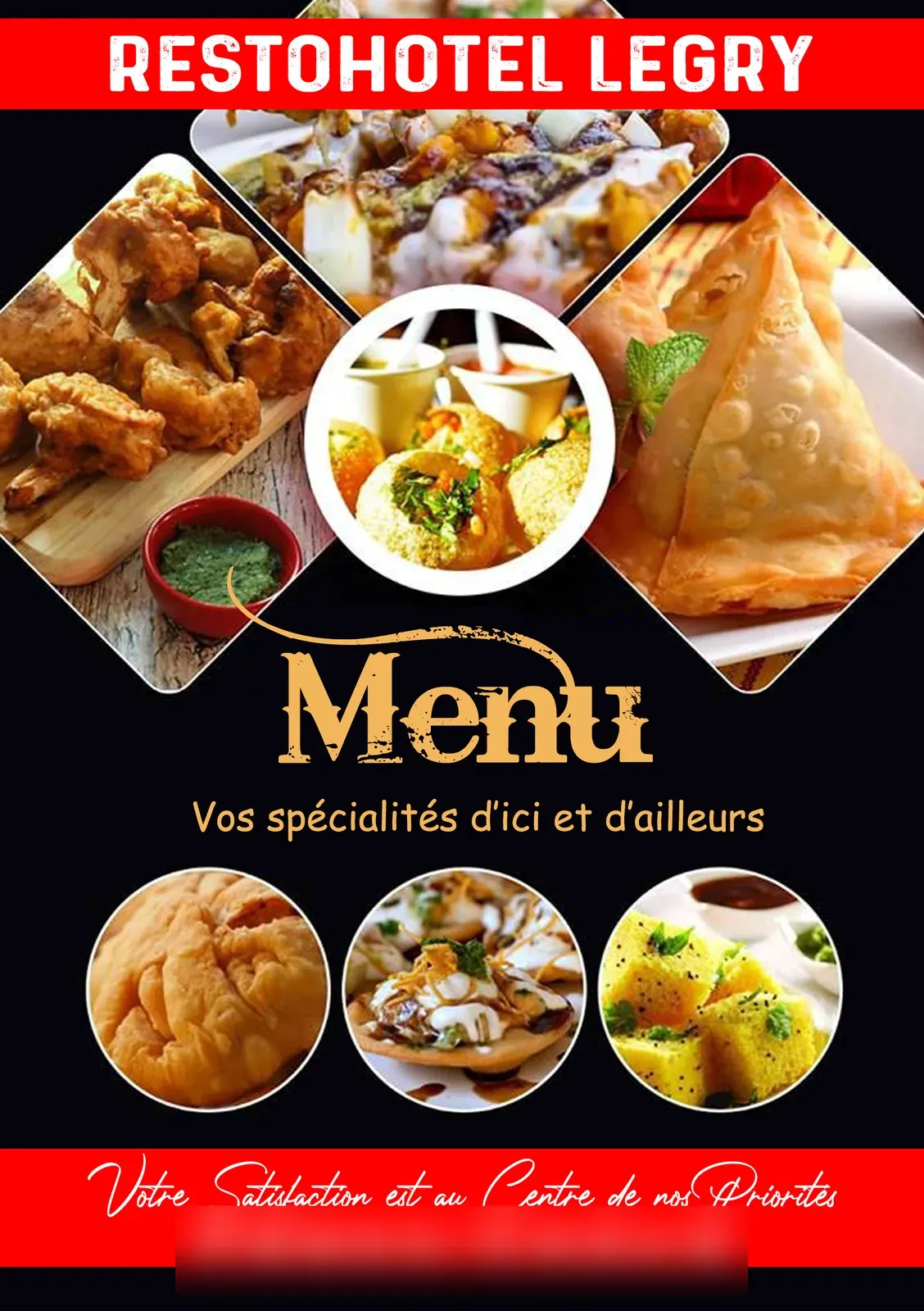 Menu — Restohotel Legry (couverture)
