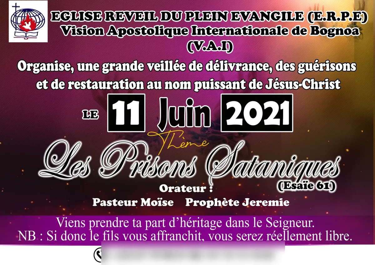 Affiche — veillée E.R.P.E