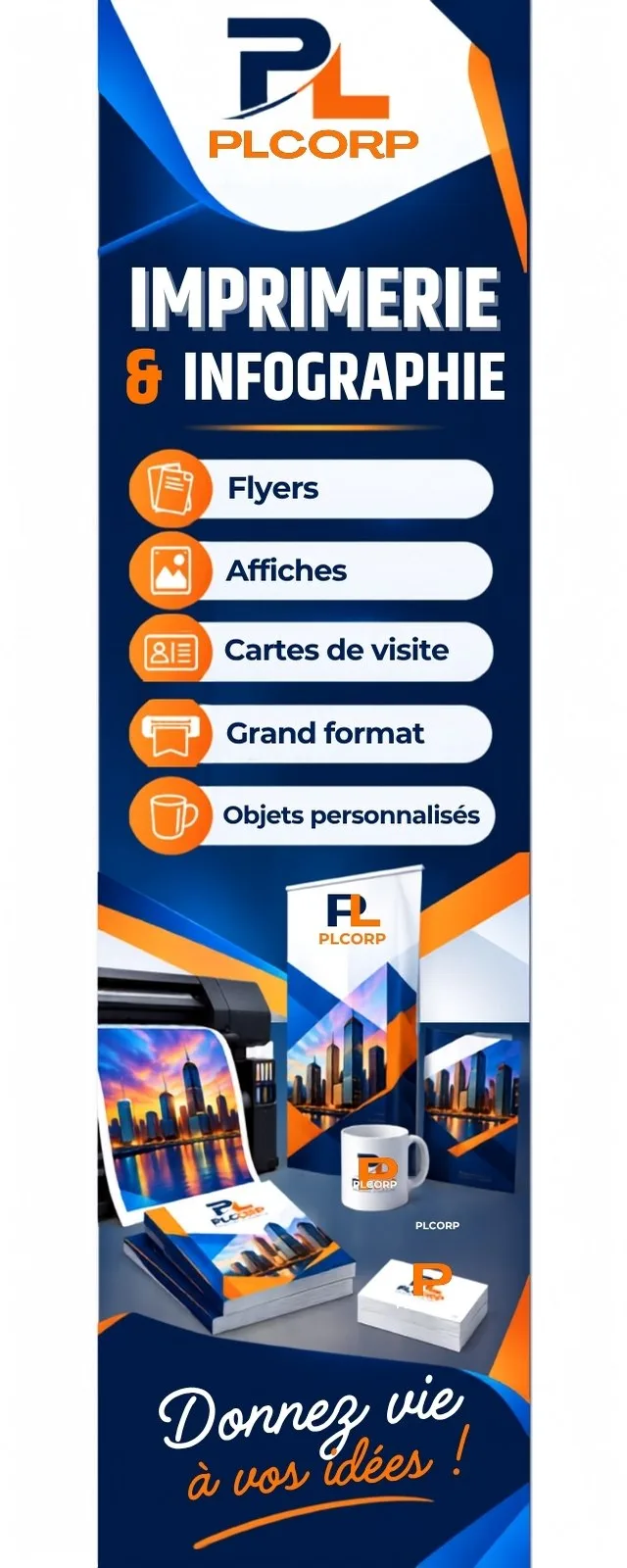 Kakémono — imprimerie et infographie